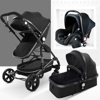 Multifunctional 3 in 1 Baby Stroller High Landscape Stroller  Folding Carriage Gold Baby Stroller Newborn Stroller