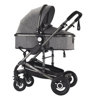 Multifunctional 3 in 1 Baby Stroller High Landscape Stroller  Folding Carriage Gold Baby Stroller Newborn Stroller