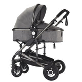 Multifunctional 3 in 1 Baby Stroller High Landscape Stroller  Folding Carriage Gold Baby Stroller Newborn Stroller