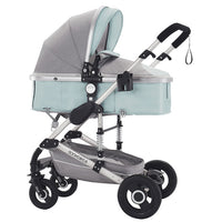 Multifunctional 3 in 1 Baby Stroller High Landscape Stroller  Folding Carriage Gold Baby Stroller Newborn Stroller