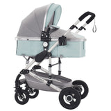 Multifunctional 3 in 1 Baby Stroller High Landscape Stroller  Folding Carriage Gold Baby Stroller Newborn Stroller