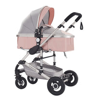 Multifunctional 3 in 1 Baby Stroller High Landscape Stroller  Folding Carriage Gold Baby Stroller Newborn Stroller
